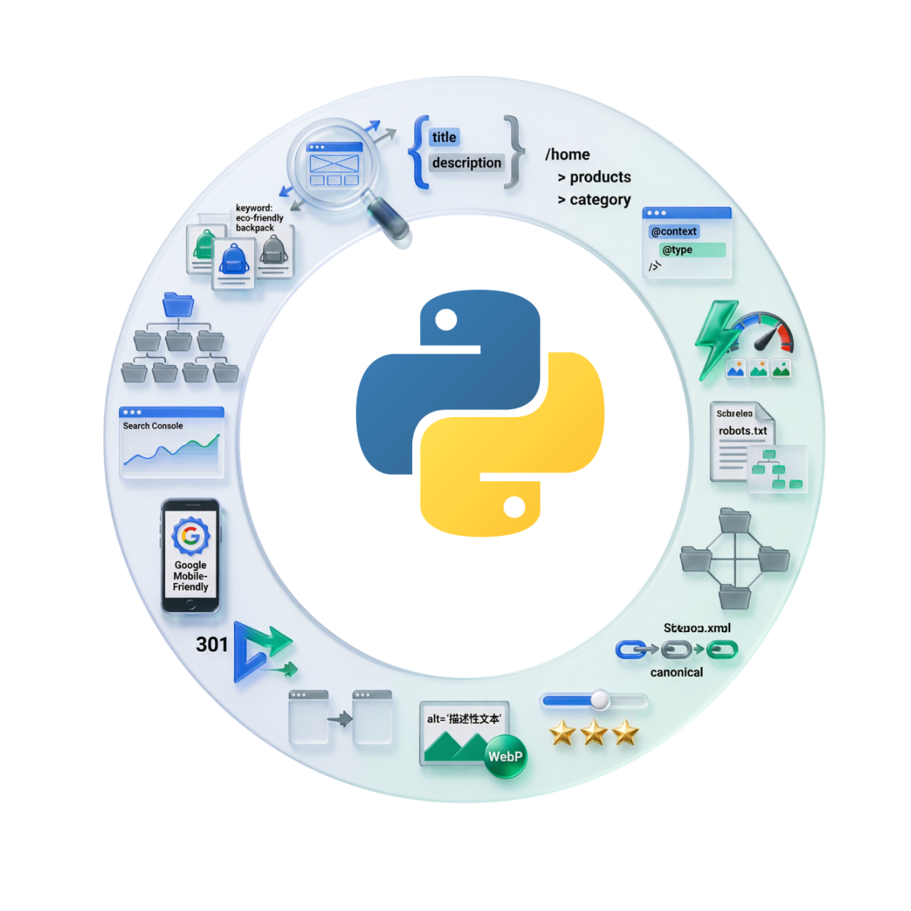 Настройка SEO на сайте Python